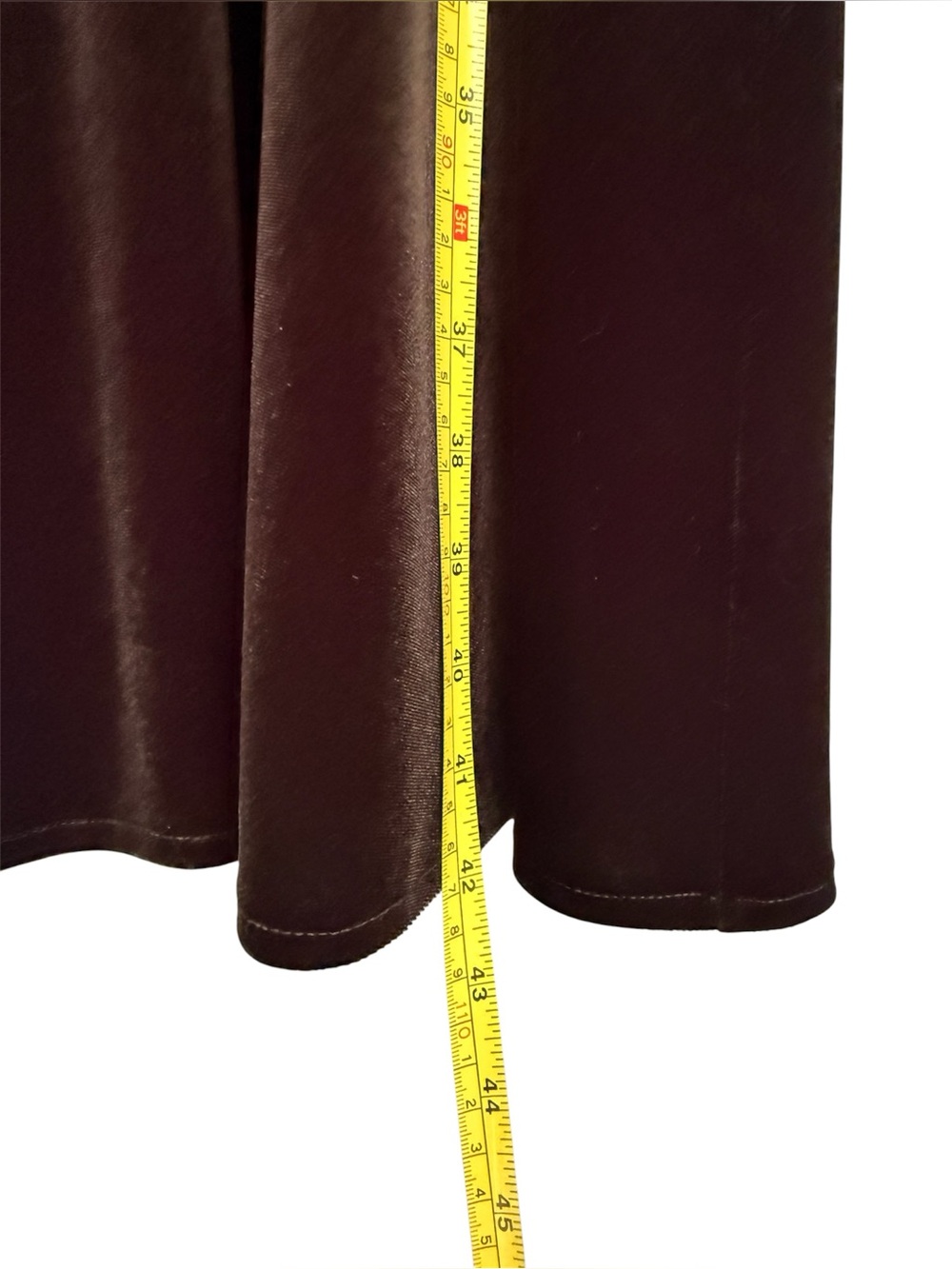 Women’s LONDON STYLE Brown Velvet Dress size 10 - Picture 6 of 7